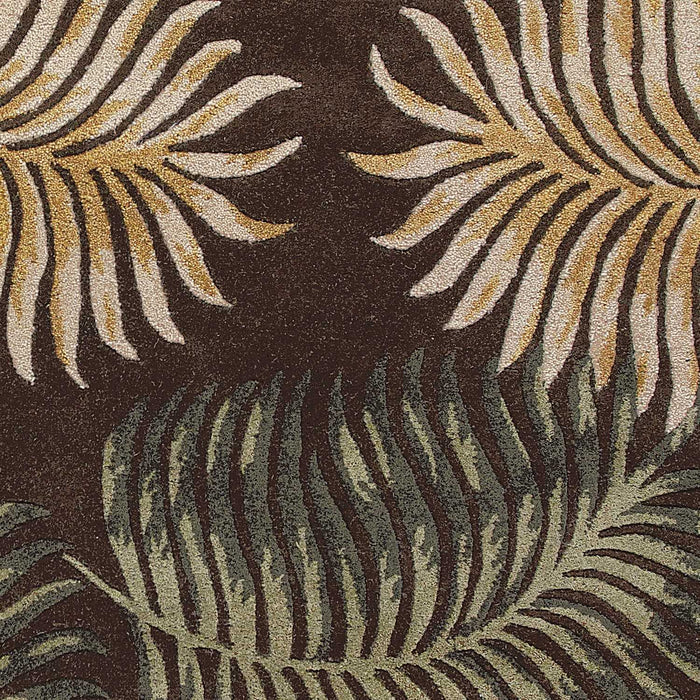 8' x 10' 6 Wool Area Rug - Espresso