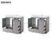 Giga shaker bathroom vanity cabinet with sink, soft-close drawers and doors, free-standing design in modern style
