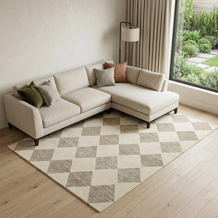 10' X 14' Geometric Area Rug (723670) - Beige / Brown
