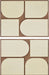 Mango wood wall decor by Meridian Furniture featuring two-piece wall art with natural, textured geometric design.