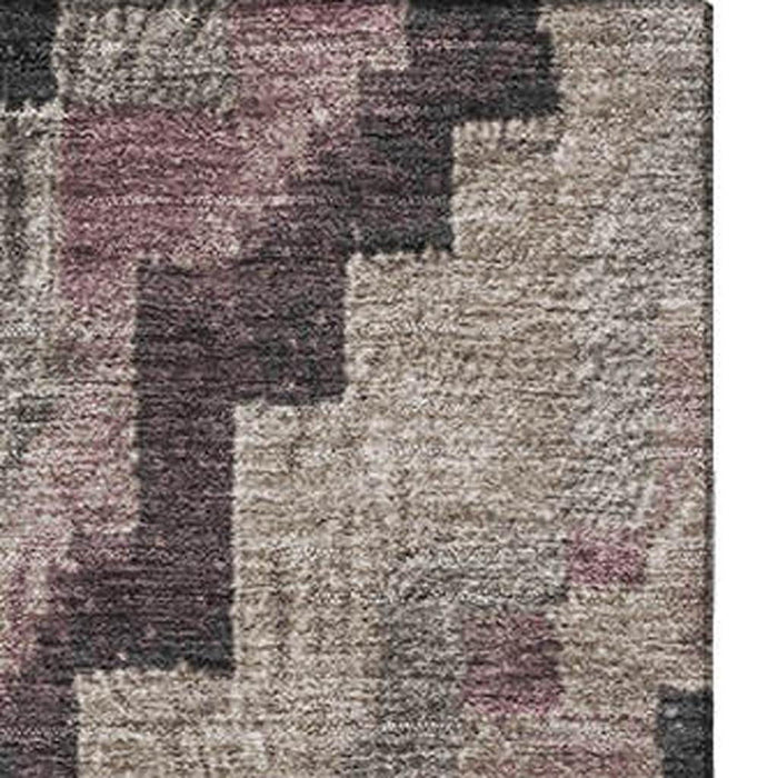 10' X 14' Washable Area Rug With UV Protection (707251) - Taupe / Charcoal