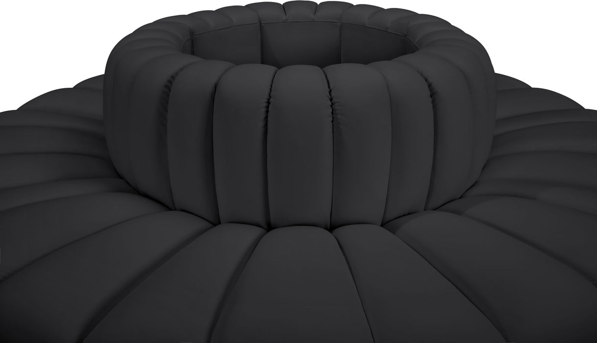 Arc - Faux Leather 8 Piece Round Modular Sofa