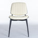 Set of 2 Giga mid-century modern dining chairs with walnut bentwood backs, upholstered seats, metal legs, and adjustable feet.