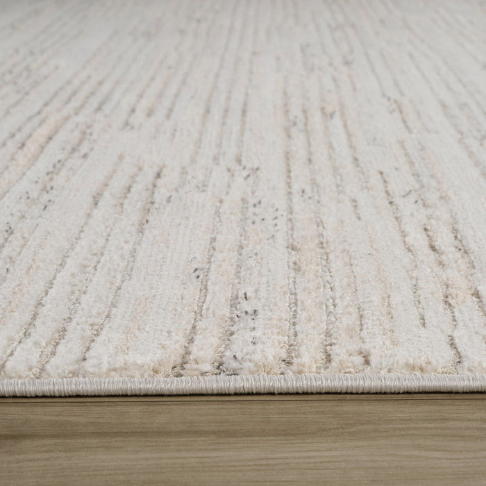 9' X 12' Abstract Area Rug (619353) - Cream / Beige