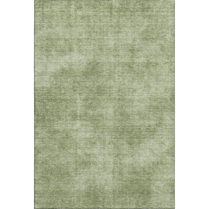 10' X 14' Abstract Washable Area Rug With UV Protection (679941) - Green / Ivory
