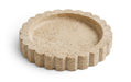 Meridian Furniture Ricardo travertine tray with handles, rectangular design, ideal for serving or decorative display.