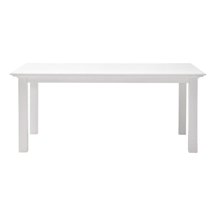 71" Wood Dining Table - White