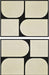 Mango wood wall decor by Meridian Furniture featuring two modern, handcrafted wall art pieces with natural wood grain finish.