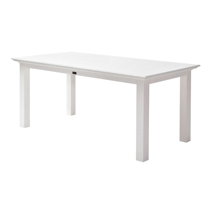 71" Wood Dining Table - White