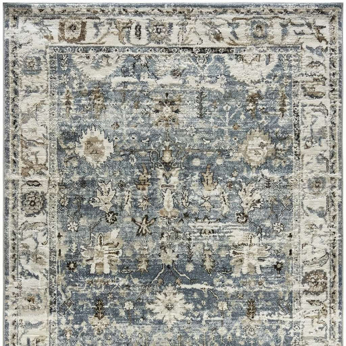 7' X 10' Oriental Area Rug (570073) - Blue / Ivory / Brown