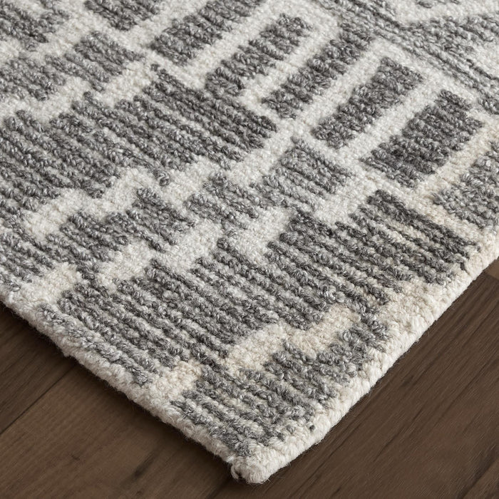 12' X 15' Abstract Hand Tufted Area Rug (744450) - Gray / White