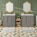 Giga shaker free-standing bathroom vanity cabinet with sink, soft-close drawers and doors, modern bathroom storage solution