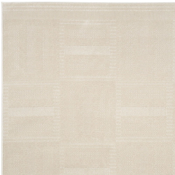 5' X 7' Geometric Power Loom Area Rug (572703) - Tan