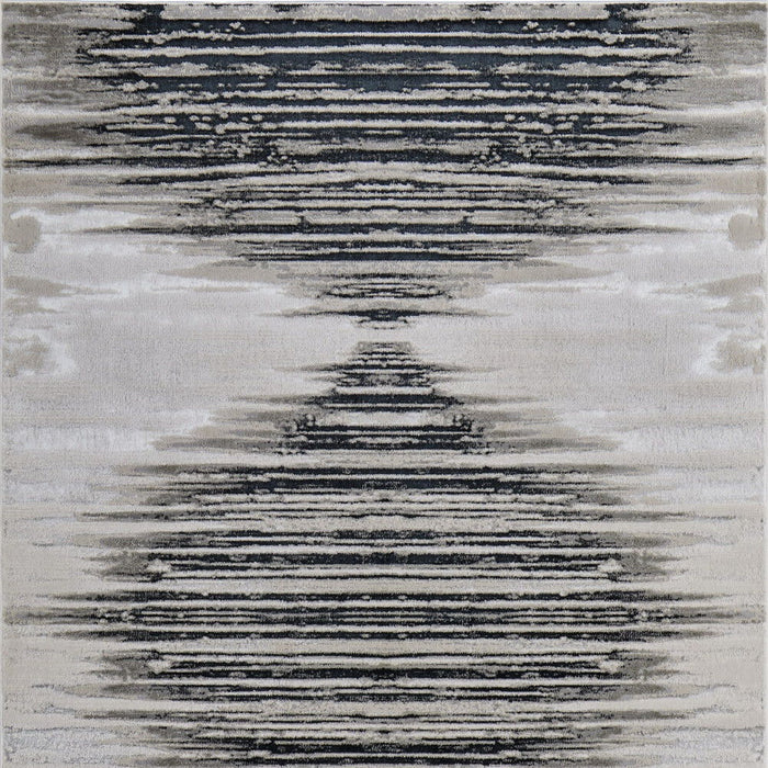 12' X 18' Geometric Area Rug - Black