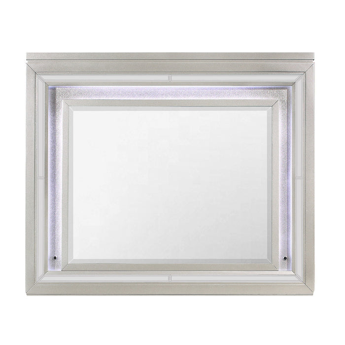 38" Lighted Mounted Accent Mirror - Champagne