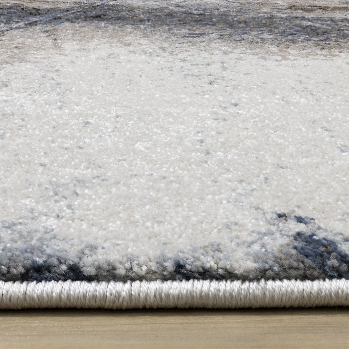 8' X 11' Area Rug (660167) - Blue / Cream