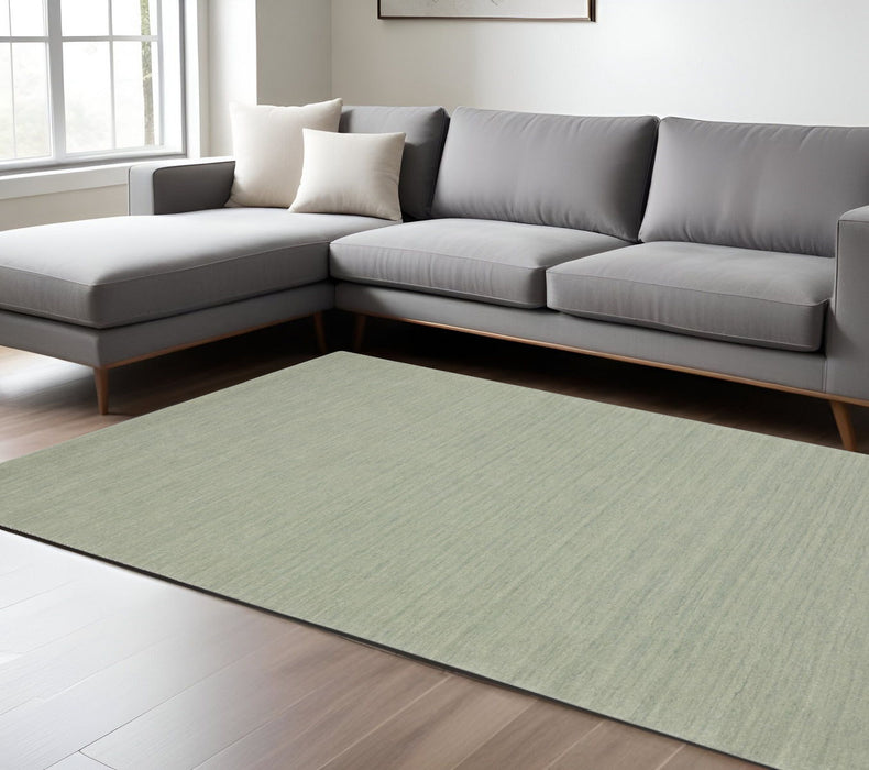 10' X 13' Wool Hand Tufted Area Rug - Silver