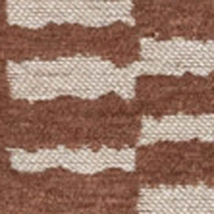 6' X 8' Geometric Berber Washable Area Rug With UV Protection (609865) - Brown / Beige