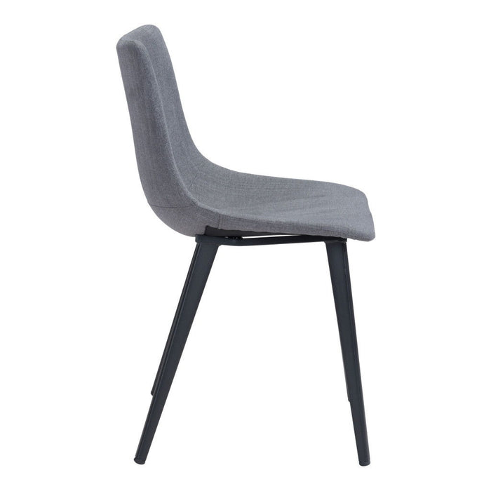 Fabric Dining Side Chairs (Set of 2) - Gray