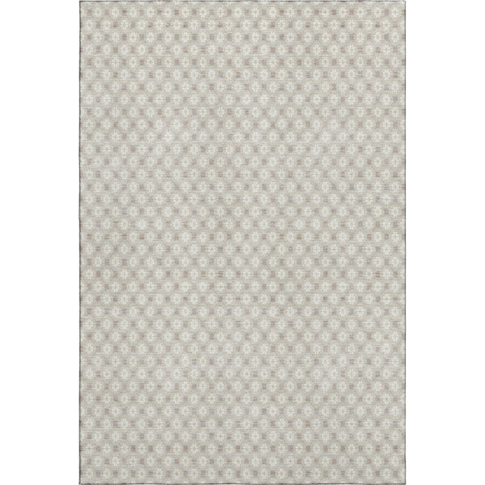 10' X 14' Geometric Washable Area Rug With UV Protection (693630) - Beige / Ivory