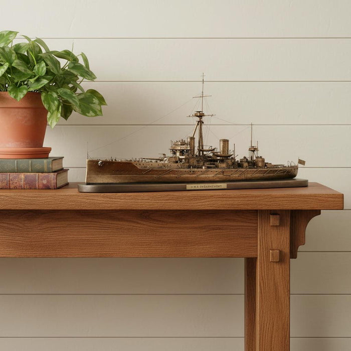 Hand Painted Model Boat (624330) - Bronze
