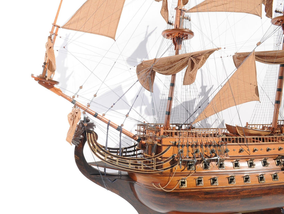 Hand Painted Boat (401851) - Brown
