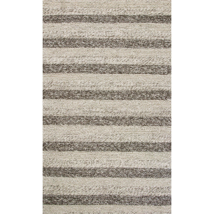 9' x 13' Wool Area Rug - Gray Or White