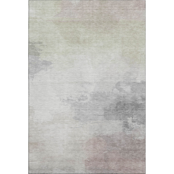 10' X 14' Abstract Washable Area Rug With UV Protection (694170) - Beige / Gray / Silver