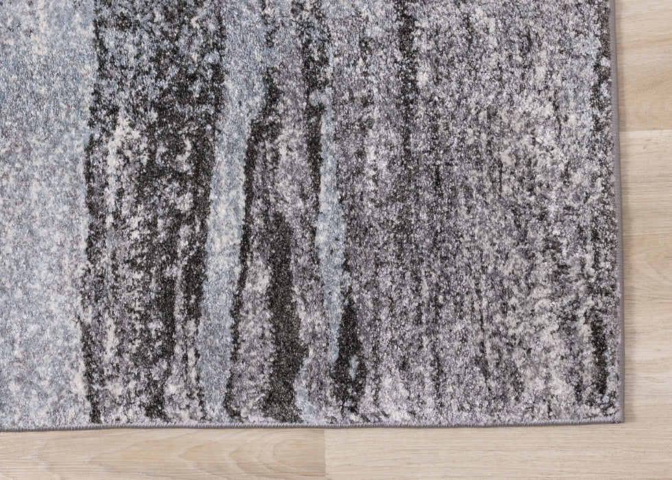 8' X 11' Abstract Area Rug (660038) - White / Gray