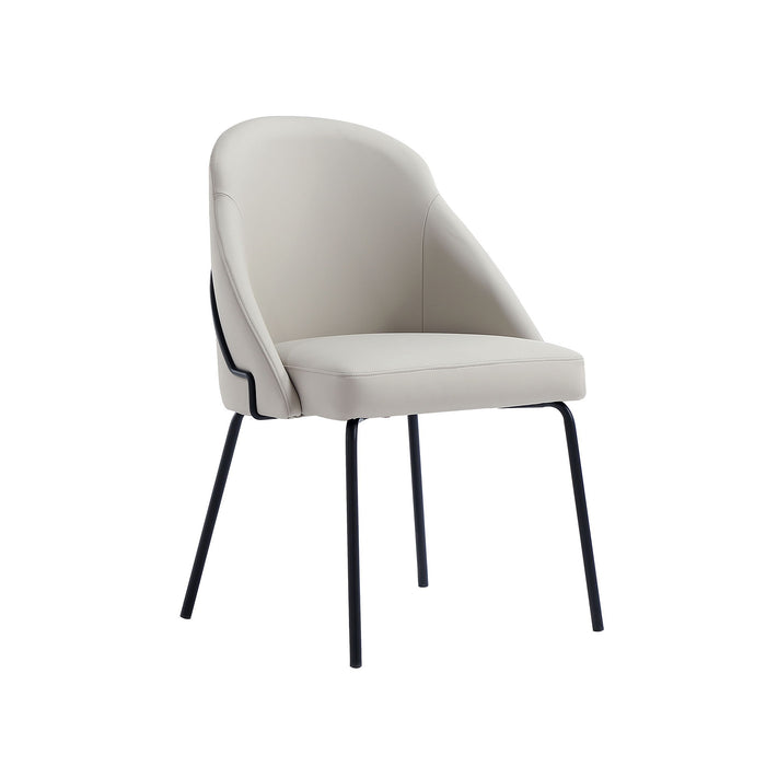 Manhattan Gracie - Dining Chair With Black Legs