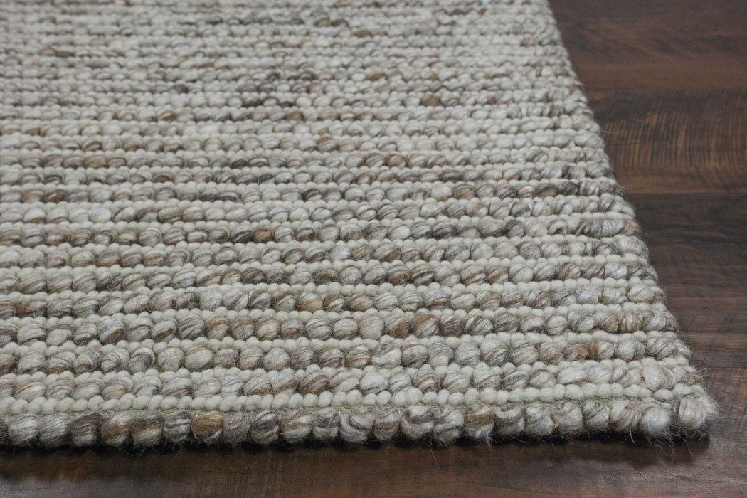 7' x 9' Wool Area Rug - Natural