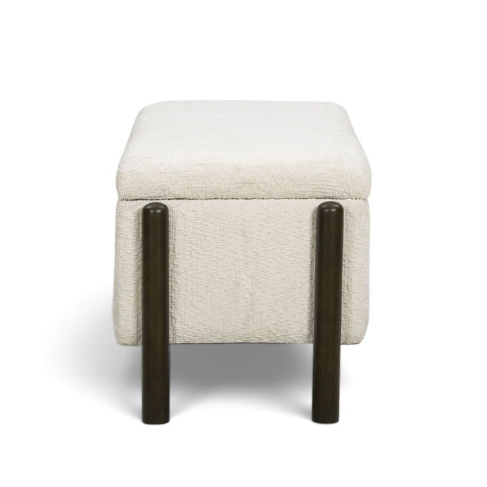 Abby - Nubby Fabric Storage Bench