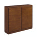 Giga walnut sideboard with storage compartments and 2 outlet holes, ideal for entryway, hallway, living room, or dining area