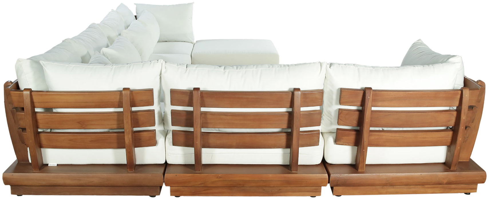 Mirella - 7 Piece Water Resistant Fabric Upholstered Outdoor Patio Modular Sectional