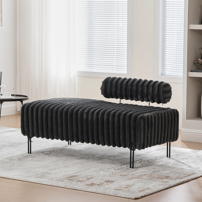Mini Loveseat With Adjustable Backrest