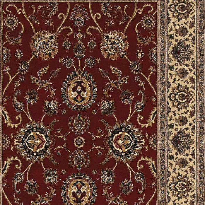 5' X 8' Oriental Area Rug (574354) - Red / Ivory
