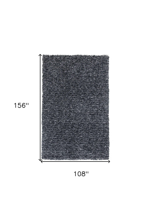 9' x 13' Hand Woven Area Rug - Black