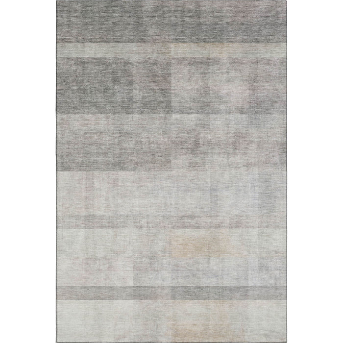 10' X 14' Abstract Washable Area Rug With UV Protection (649654) - Taupe / Ivory