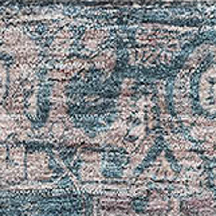 10' X 14' Oriental Washable Area Rug With UV Protection (692394) - Blue / Gray / Silver
