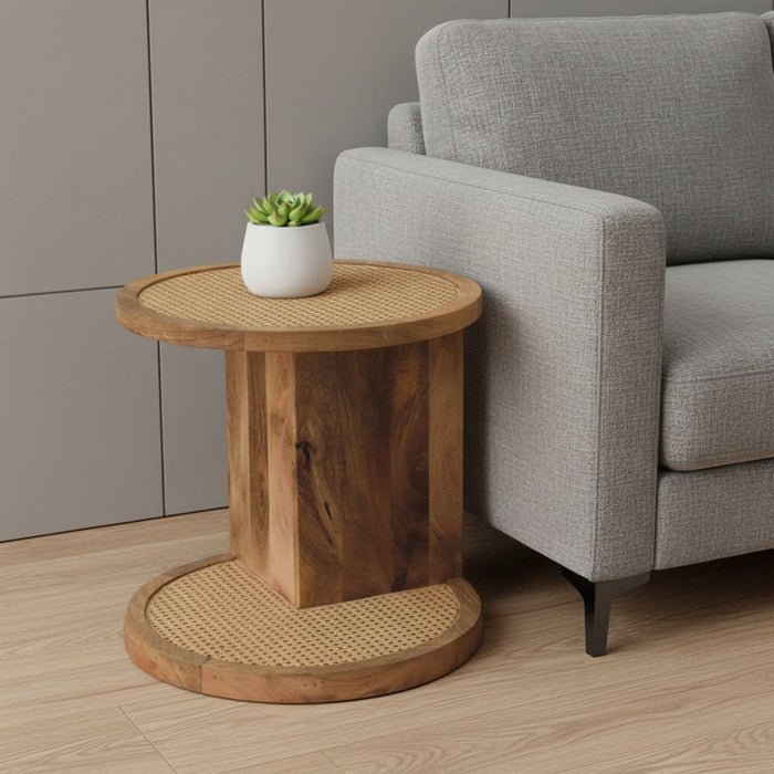 Solid Wood Wood End Table (719333) - Brown