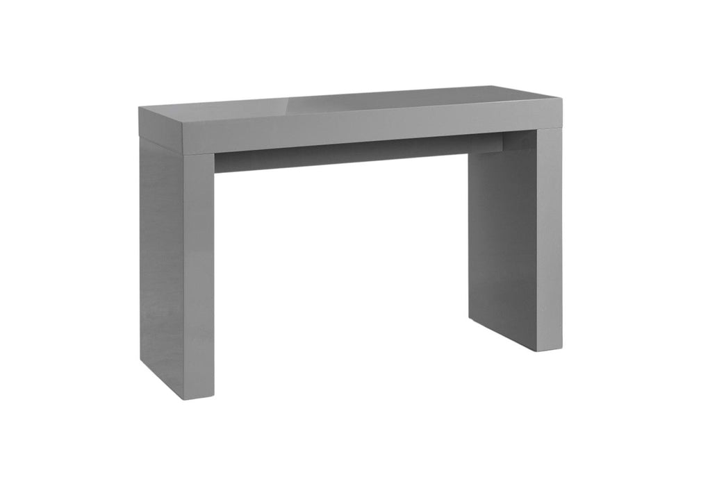 47" Wood Block Console Table - Gray
