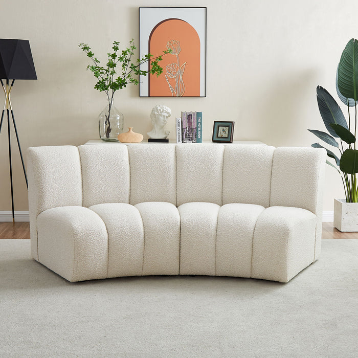 Infinity - 2 Piece Boucle Modular Sectional