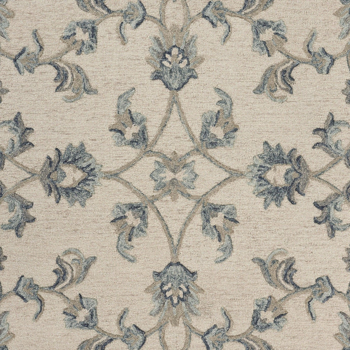 7' x 9' Wool Hand Tufted Area Rug - Light Blue