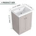 Giga contemporary freestanding bathroom vanity with resin sink and soft-close cabinet doors, modern and stylish bathroom furniture.