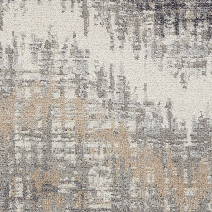 4' X 6' Chevron Area Rug (556207) - Gray