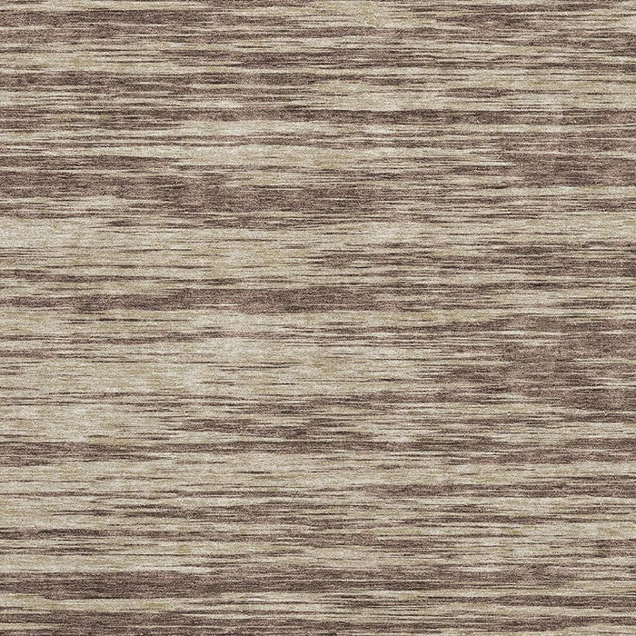 10' X 14' Striped Washable Area Rug With UV Protection (675582) - Brown / Beige