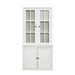 Giga retro style hutch cabinet with glass door, China cabinet for home storage and display, featuring vintage wooden design