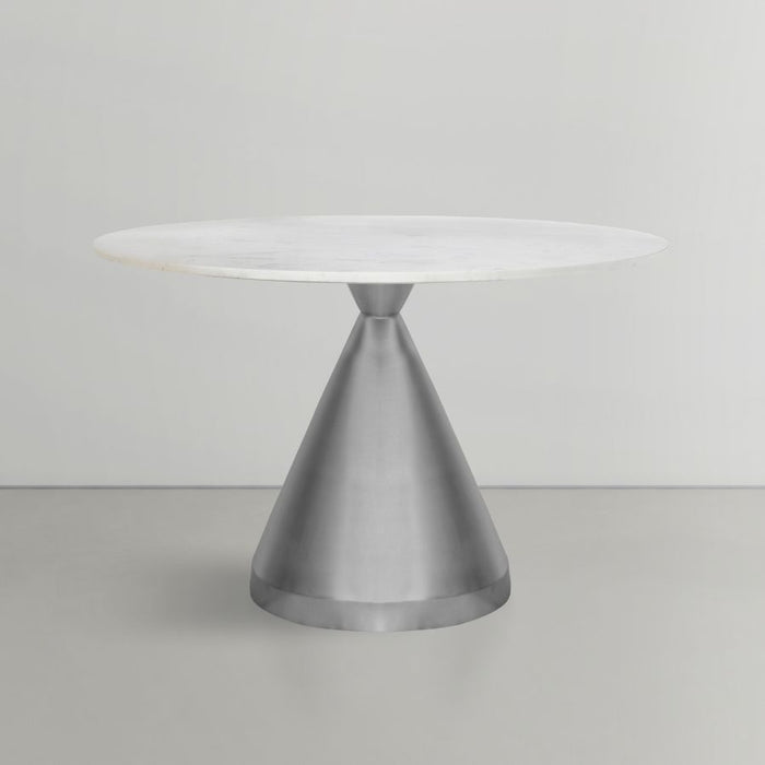 Emery - Dining Table - White - Marble/Stone