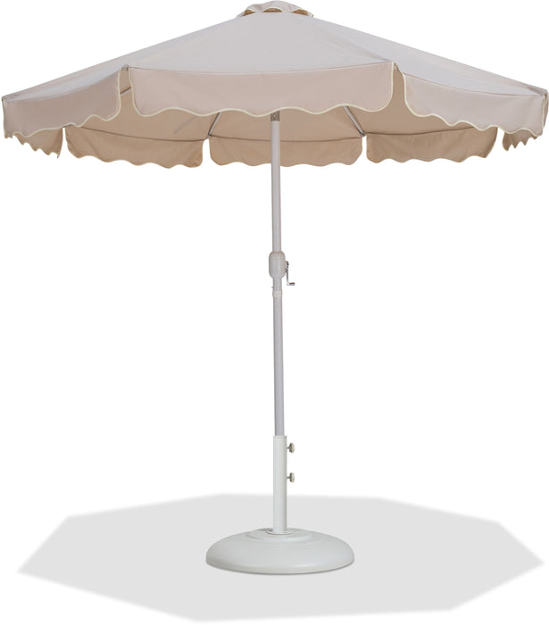 Amalfi - Patio Umbrella - White Base / White Pole