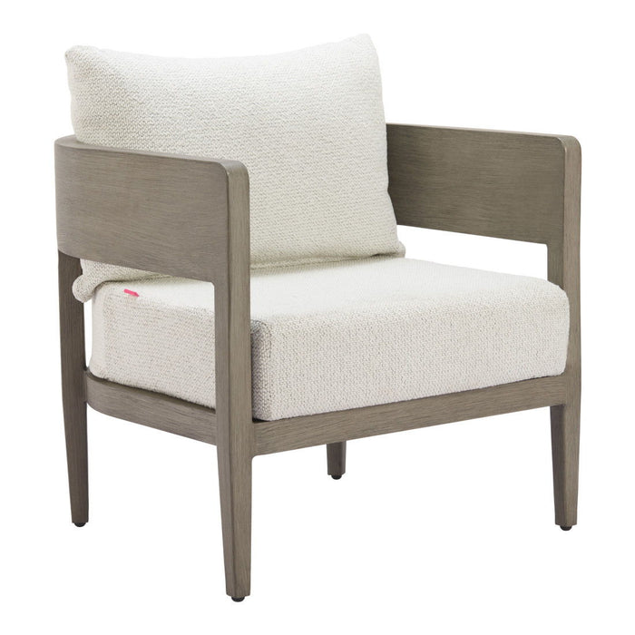 28" Modern Upholstered Arm Chair - Beige